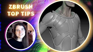 Costume Edge Detailing with Frame Curves and IMM Brushes - ZBrush Top Tips - Maddie Spencer