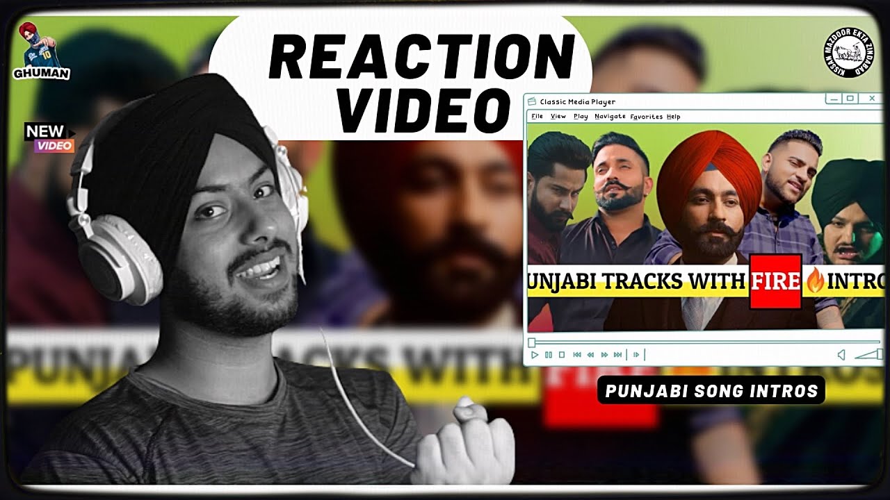 Reaction on Punjabi Songs With Best Intros Ever (Sidhu, Jassar,Etc) @Chacha Sinri