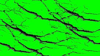 Free Green Screen Surface Cracks