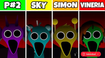 Sprunki #234 Incredibox Sprunki Phase 2 But Everyone Is Sky VS Simon VS Vineria #sparkydude #sprunki