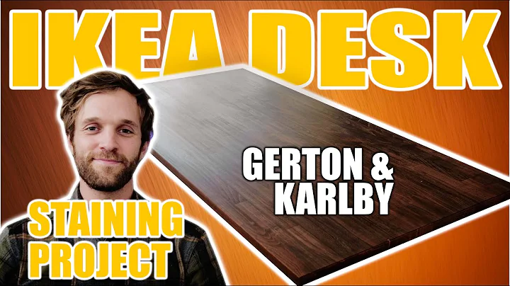 My IKEA Gerton & Karlby Desk Staining Project!