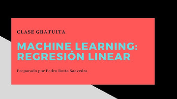 Curso completo de Machine learning aplicado con python : Regresión Lineal Introducción a Python.