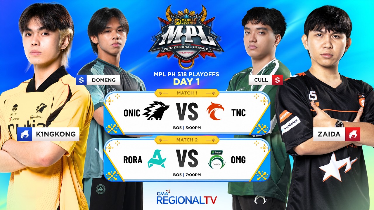 MPL PH SEASON 18 PLAYOFFS | Onic PH vs TNC Pro Team | Aurora Gaming PH vs Omega Esports | MLBB LIVE