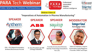 Imperatives of Automation in Pharma Manufacturing Webinar video.
