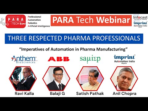 Imperatives of Automation in Pharma Manufacturing – Webinar.