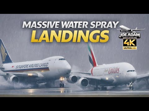 Massive Water Spray Landings by the World’s Heaviest Aircraft