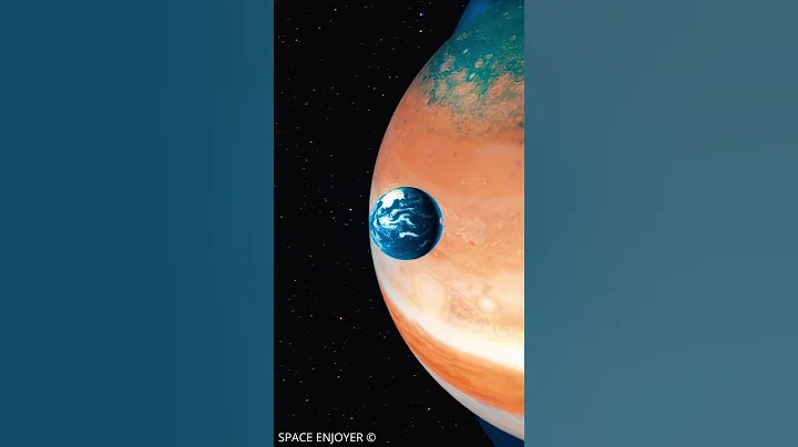 Earth vs Jupiter vs Largest Known Planet Size Comparison #space #planet #sizecomparison #exoplanets