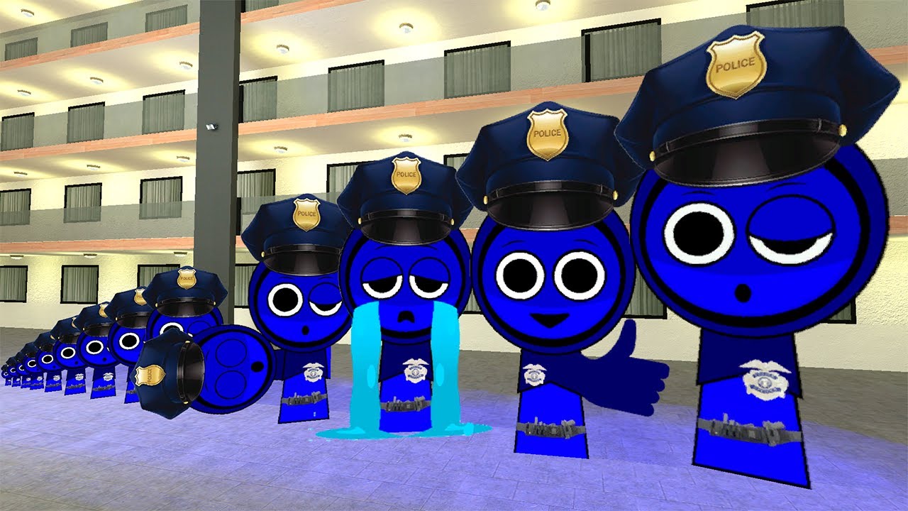 Help in the work of Sprunki the Policeman, she is very DANGEROUS