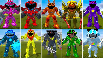 EVOLUTION OF NEW ALL MECHA TITAN SMILING CRITTERS POPPY PLAYTIME CHAPTER 3 In Garry