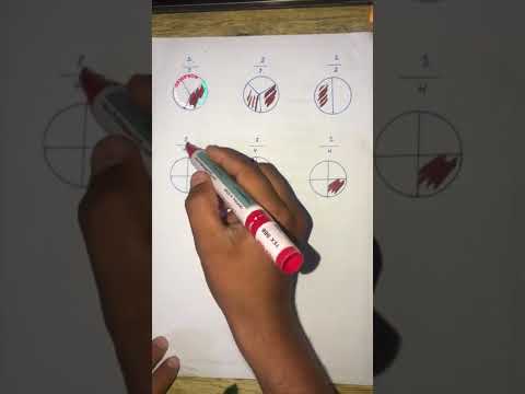 شرح الكسور ثلث ربع نصف