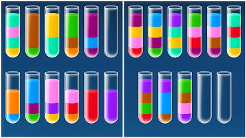 Water Sort Puzzle Walkthrough 66,  ios Gameplay Simulator Think Brain Android Games