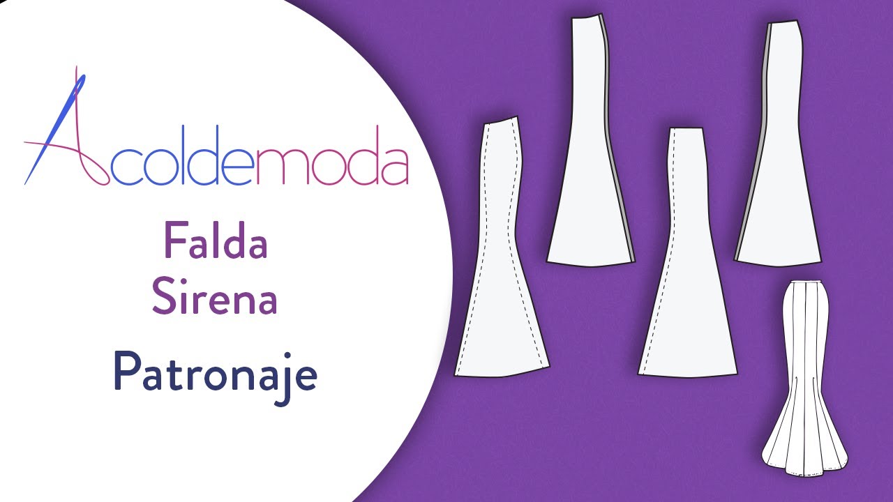 Clase 4: PATRÓN DE FALDA SIRENA - Paso a Paso - DIY
