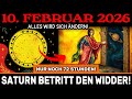 DRINGEND! SATURN-WECHSEL IN 3 TAGEN! 10. Februar – bereiten Sie sich auf die NEUE ÄRA vor!