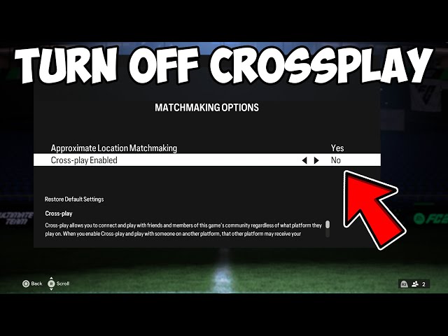 HOW TO TURN OFF CROSSPLAY ON EAFC 24 ULTIMATE TEAM 