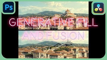 New Photoshop Generative Fill A.I. Combined With Fusion | DaVinci Resolve 18 | Photoshop Beta