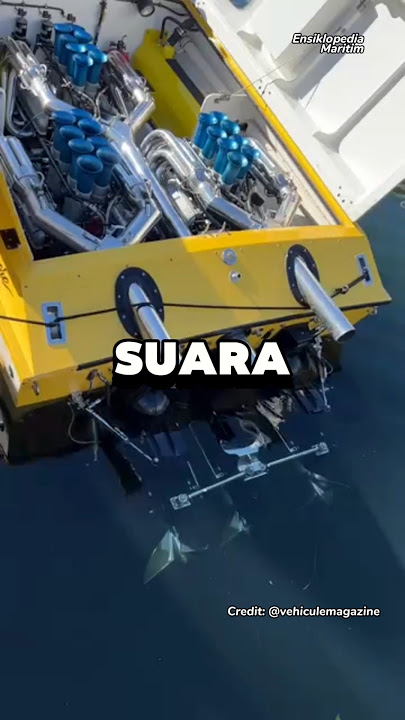 Suara Knalpot Kapal dengan 3 Mesin