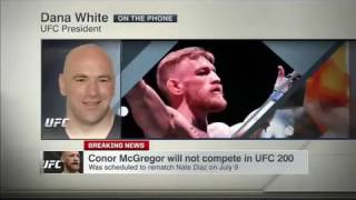 Dana White: We pulled Conor McGregor for UFC 200. Will he retire  I don't know