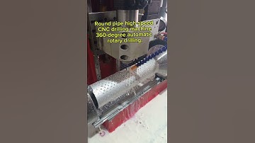 Round pipe high-speed CNC drilling machine, 360-degree automatic rotary drilling.