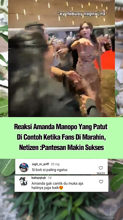 Reaksi Amanda Manopo Yang Patut Di Contoh Ketika Fans Di Marahin, fokus cantik banget