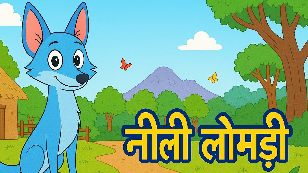 नीली लोमड़ी | Blue Jackal Story in Hindi | Panchatantra Moral Story | Kids Cartoon Kahani