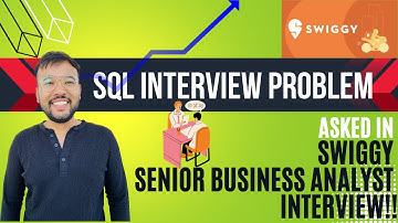 Swiggy Business Analyst Interview Question | Complex SQL Problem | SELF JOIN