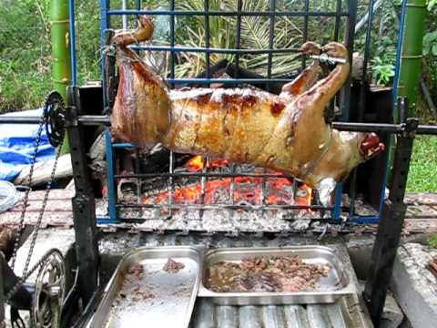 barbecue vertical pour cochon