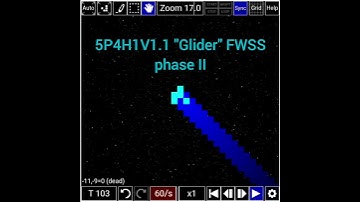 How to make 5P4H1V1.1 "Glider" featherweight spaceship (FWSS) - both phases - Conway