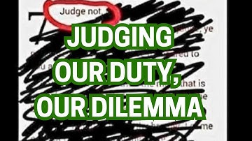 How to Judge Righteously - The Sermon They Don