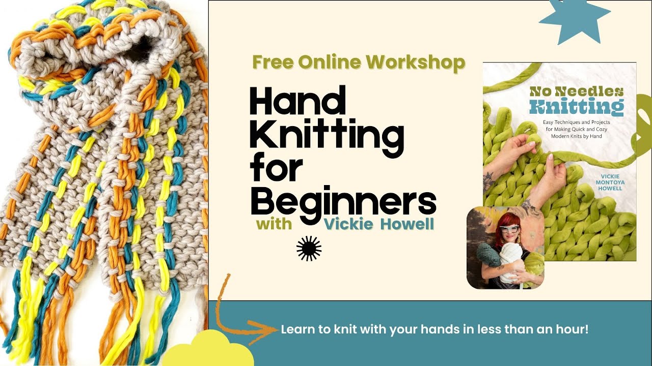 Hand Knitting for Beginners | Learn to Knit With Your Hands (Finger ...