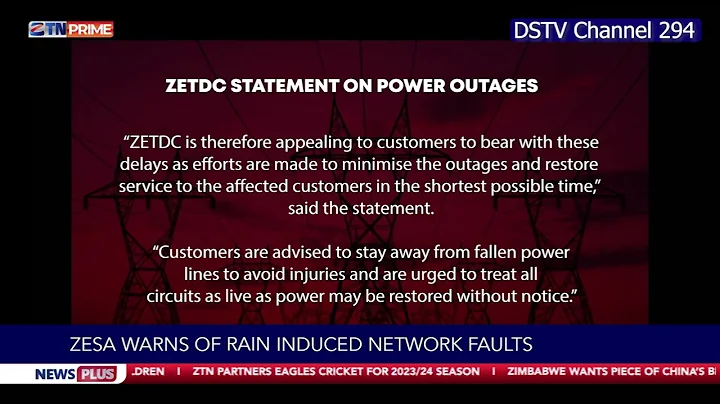 Zesa warns of rain induced network faults
