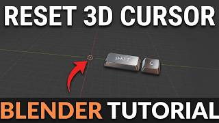 How to Center 3D Cursor in Blender