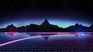 Retrowave Mountain Lake Live Wallpaper screenshot 1