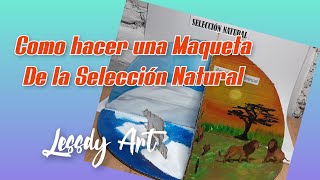 como hacer una maqueta de la selección natural