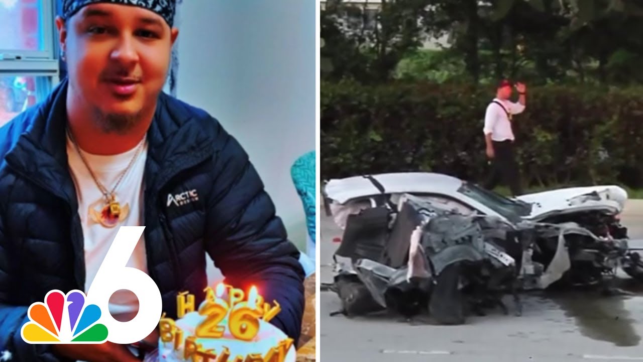 Family members grieve man KILLED in horrific CAR CRASH - YouTube
