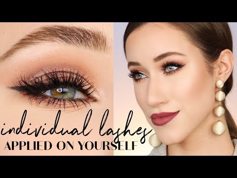How to Apply Individual False Lashes | ALLIE GLINES