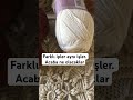 FARKLI DESEN DANTEL AYNI FORM DA MODEL 2 farklı tarz bir arada nasıl duracak bakalım #crochet