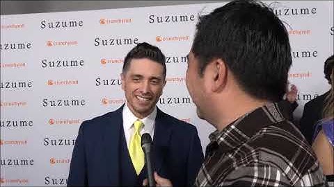 Josh Keaton Carpet Interview at Suzume Premiere in Los Angeles
