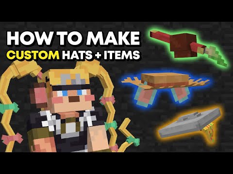 How To Make CUSTOM HATS and ITEMS for Minecraft Java 1.19