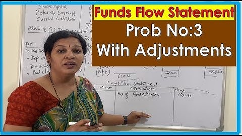 9. "Funds Flow Statement: Problem No: 3" With Adjustments By Dr.Devika Bhatnagar