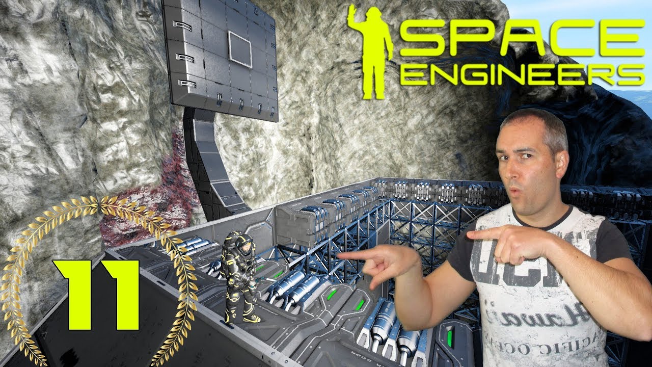 Space Engineers #11 EN BASE CERRADA NO ENTRAN MOSCAS (puertas de hangar ...