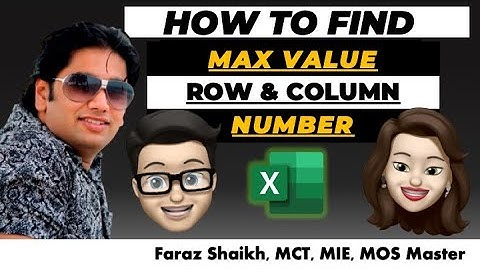 Find MAX Value Column & Row Number In Excel Using the New Array Calculation Engine(Example 01)