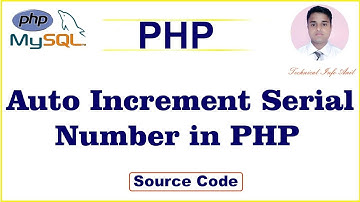 Auto Increament Serial Numbers in PHP | Auto Numbering  Hindi