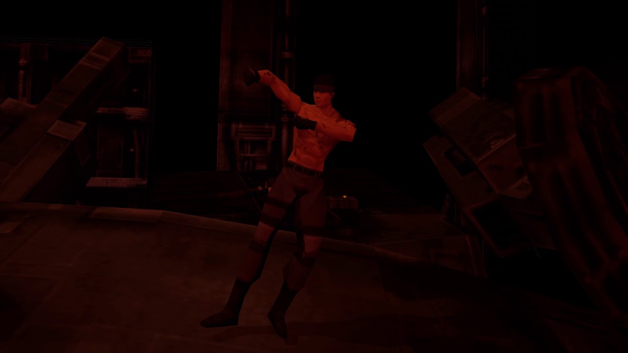 Metal Gear Solid: Hidden Secret scene after defeating Liquid Snake 100…
