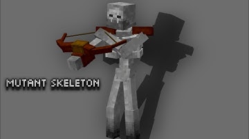 mutant skeleton reworked and revamped - mutant creatures project for MCPE/MCBE showcase!