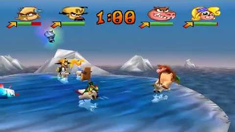 Crash Bash Walkthrough: Part 30 - Floor 2 Gold Relics 2/2