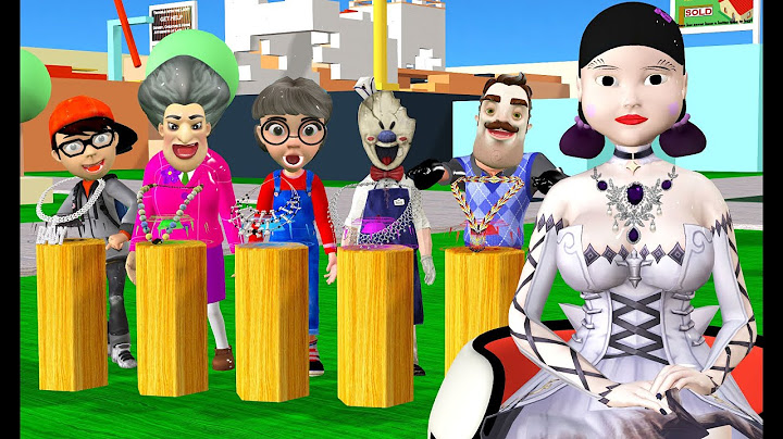 Scary Teacher 3D vs Squid Game – Necklace Challenge x5! 💎🤣 Who Wears It Best?