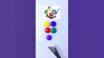 What color do mixed inside out emotions ? #insideout2 #colormixing #satisfying #shorts #insideout