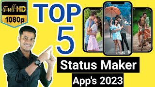 Top 5 Best Status Maker Apps of 2023 || Trending Whatsapp Status Maker Apps 🔥 screenshot 5