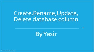 Create,Retrieve,Update,Delete database column using code first aspnet mvc   Part 18