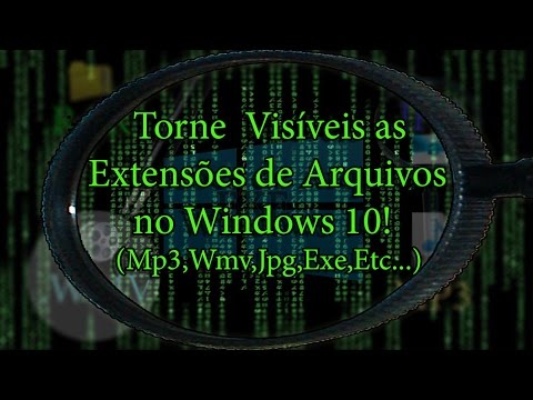 Vídeo: Como Tornar Uma Extensão De Arquivo Visível